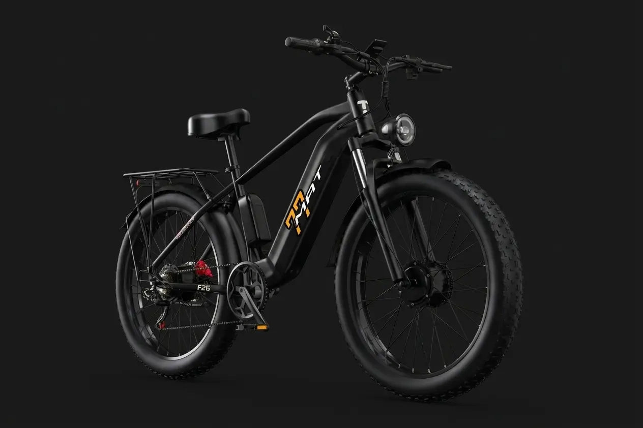 Duotts F26 - fat bike elektryczny z dual motorem 2x750W do wynajmu w Krakowie